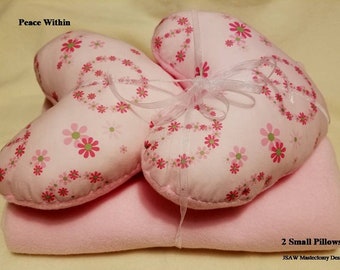 Mastectomy Pillows and Blanket Mastectomy Gift Idea Peace Within