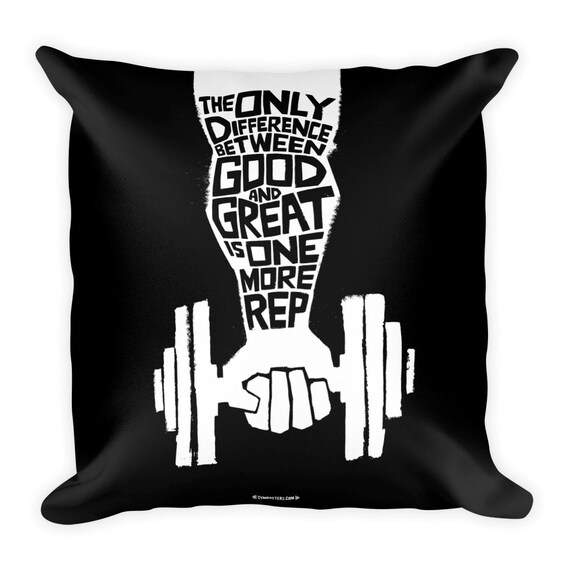 Gym Pillows Barbell Decorations Weightlifting Gifts Gym Etsy