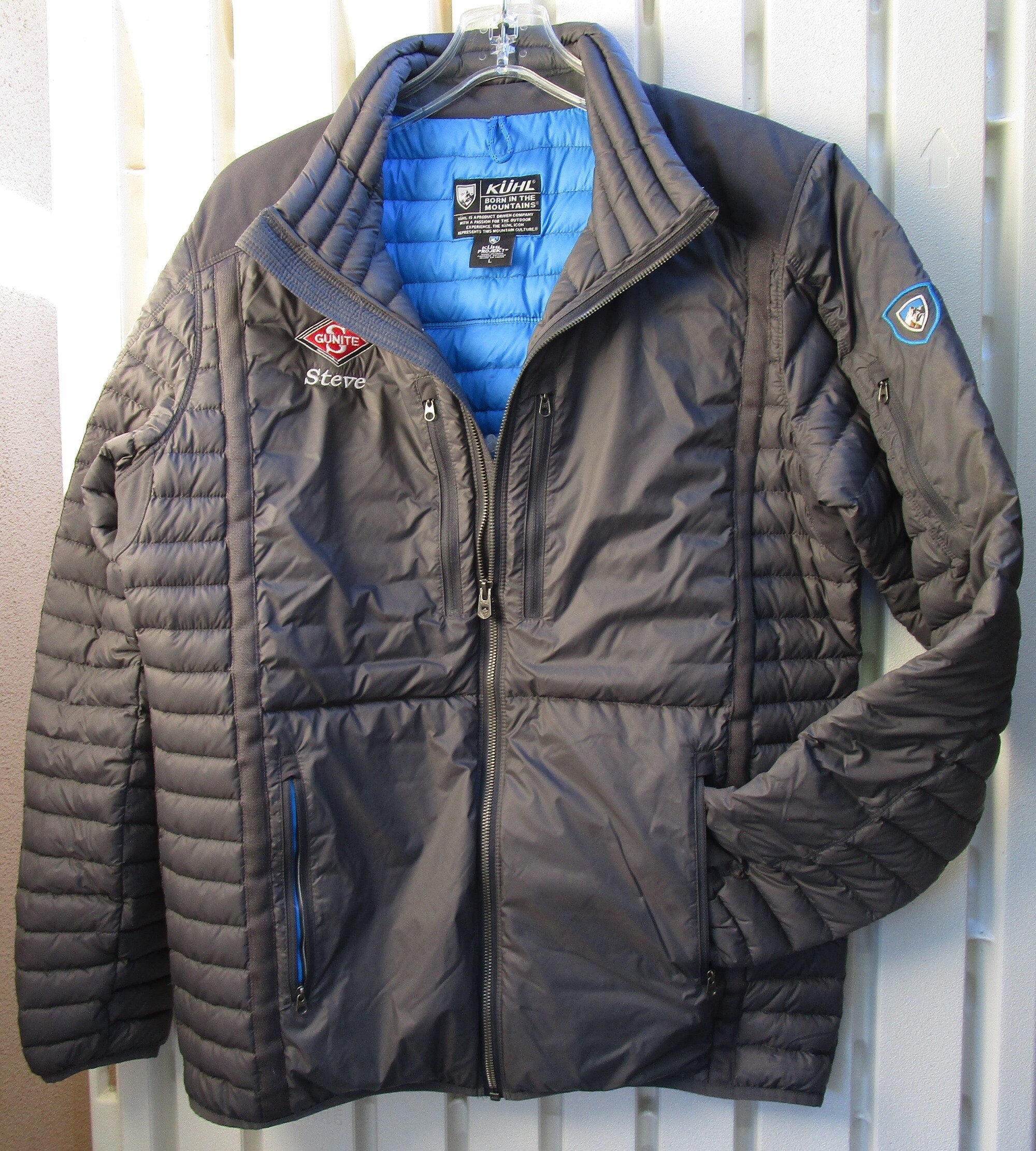 Kuhl Projekt Jacket Homme Sz L Gray Spyfire Down Full Zip Etsy