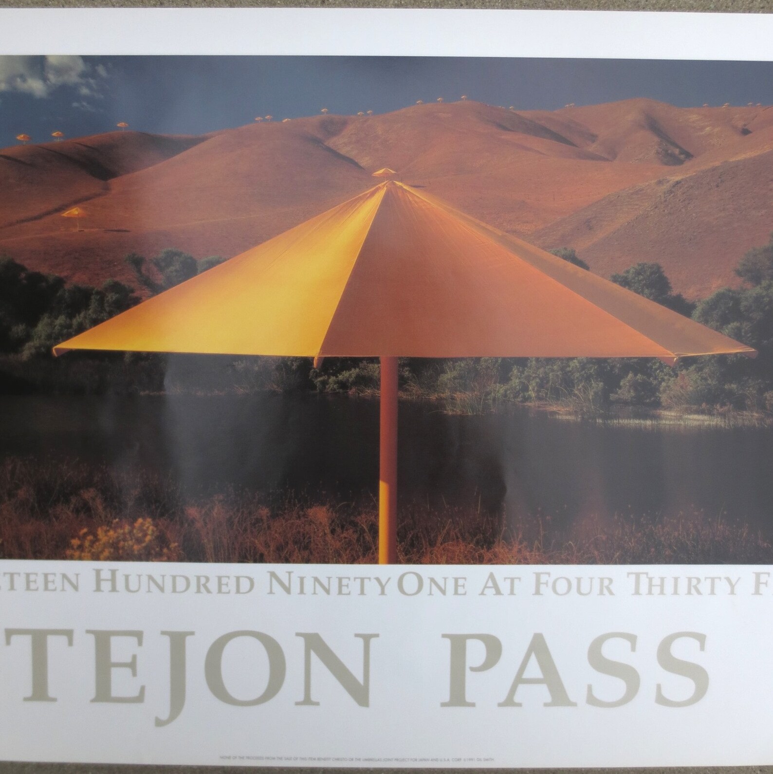 Yellow Umbrellas Poster Christo JeanneClaude October 9 Etsy