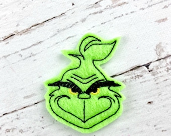 Weihnachten Monster Gesicht Digitale Feltie Stickdatei