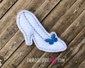 Prinzessin Schuh Digitale Feltie Stickmusterdatei