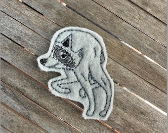 Jimothy Raccoon Digital Feltie Embroidery Design File