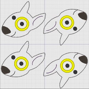 Spotty Dog Feltie Embroidery Design File image 4