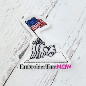 USMC Iwo Jima Feltie Embroidery Design File