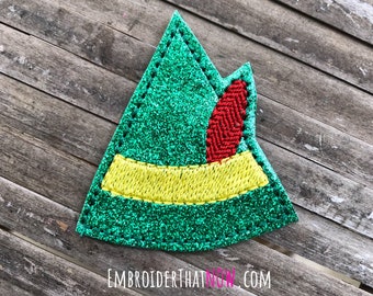 Elf Buddy Hat Digital Feltie Embroidery Design File