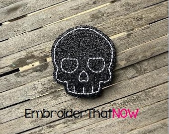 Totenkopf Digitale Feltie Stickdatei
