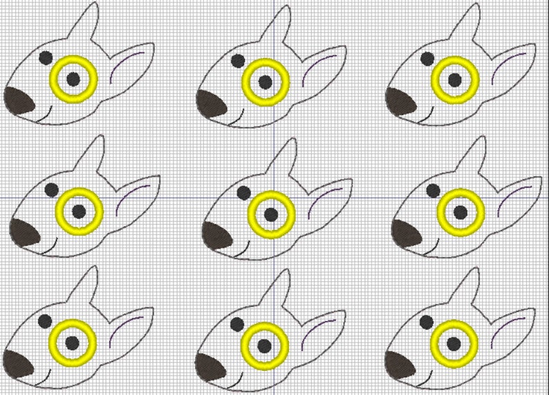 Spotty Dog Feltie Embroidery Design File image 5