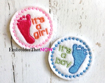 It's a Boy/Girl Digital Feltie Embroidery Design File