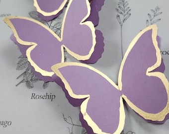 Lavender Layered Butterflies Wedding Table Decoration / Bridal Shower/Party Decoration/Wall decor