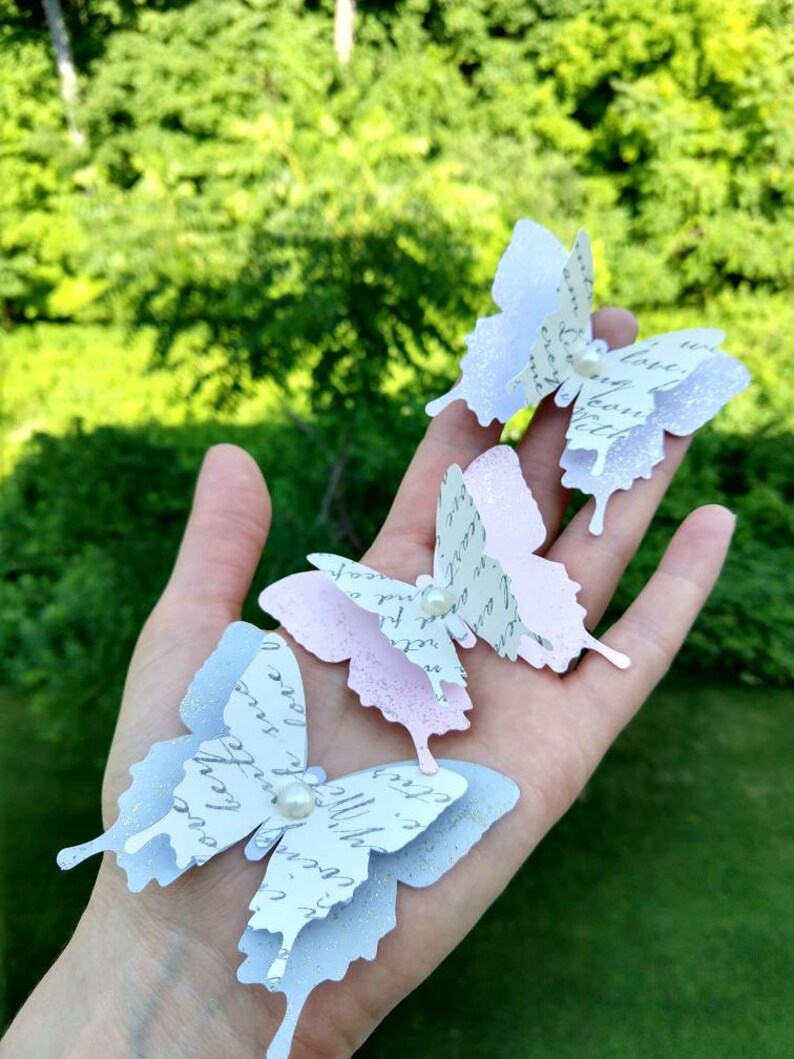 Layered Butterflies Wedding Table Decoration Bridal Etsy