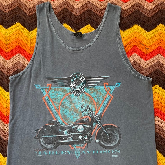 90s Harley Davidson Motorcycles Tank Top - Vintag… - image 2