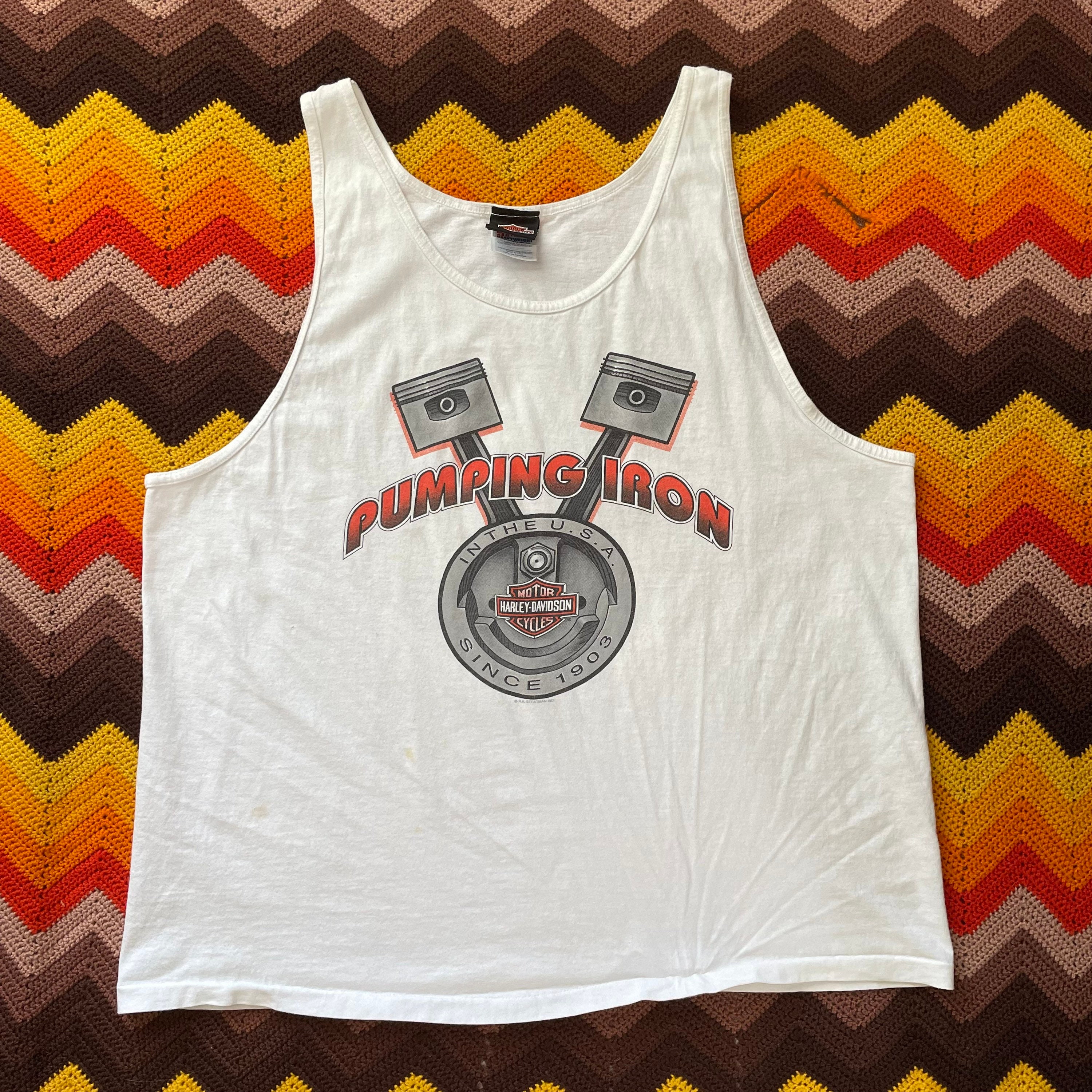 00s Harley Davidson y2k グランジ　平成　タンクトップ 00s Harley Davidson Motorcycles Tank Top - Vintage 2000s