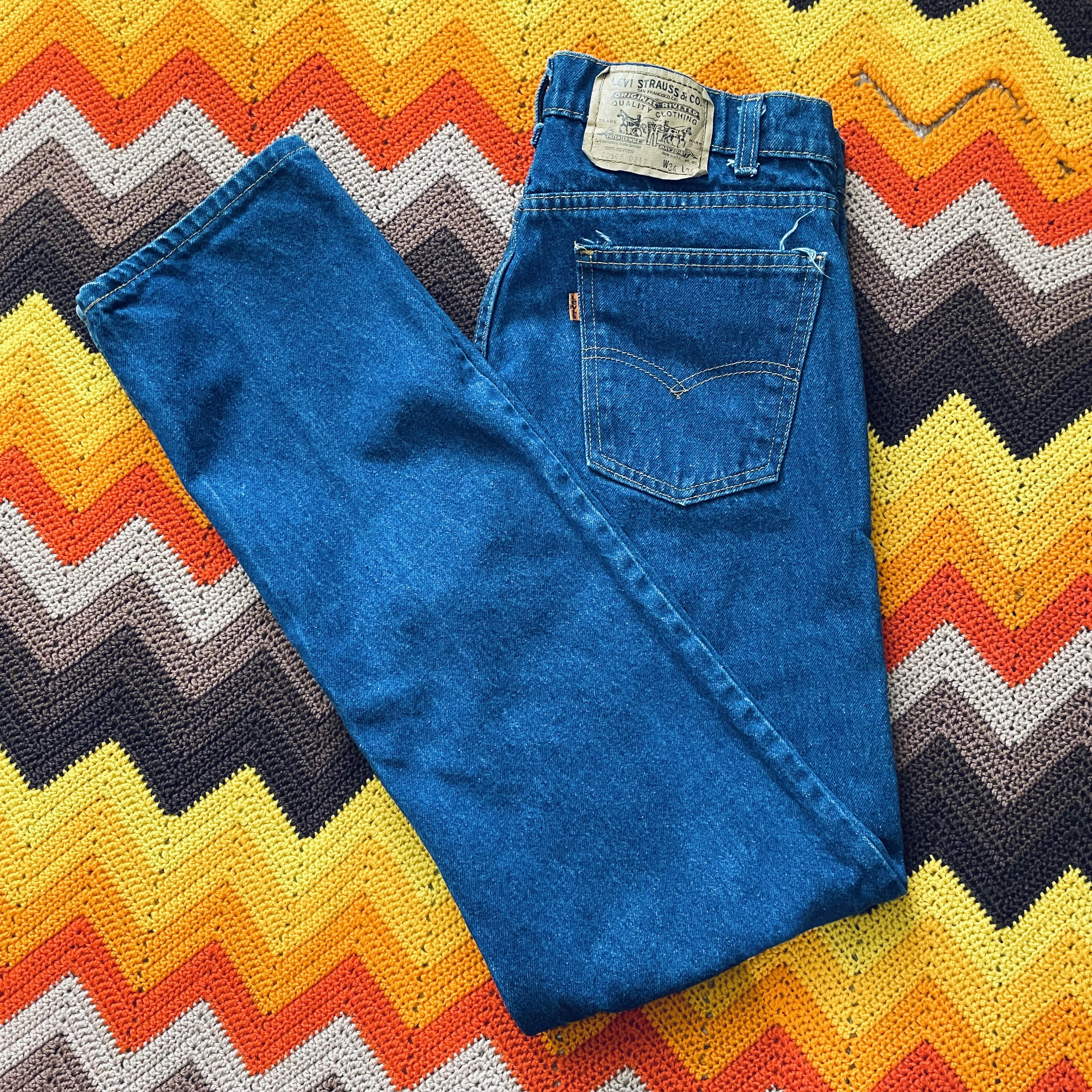 Indigo Vintage Levis   Etsy