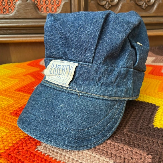 50s Liberty Overalls Denim Hat - Vintage 1950s Un… - image 10