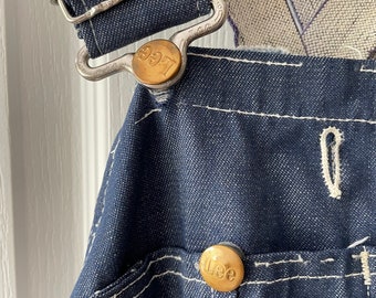 50s Lee Jeans Denim Overalls - Vintage 1950s Utility Workwear