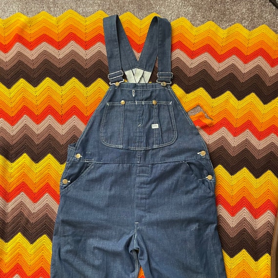 50s Lee Jeans Denim Overalls Vintage 1950s Utility Workwear Bib