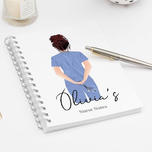 Personalised Nurse Notebook, Qualified Nurse, Student Nurse, Gifts for Graduation, Congratulations Nurse Present, Forever Dotty Boutique