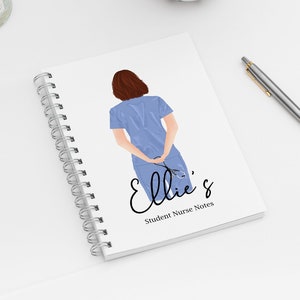 Personalised Student Nurse Notebook, Student Nurse, Gifts for Graduation, Congratulations Nurse Present, Forever Dotty Boutique