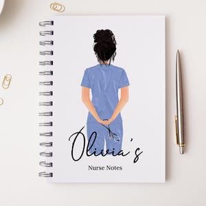 Personalised Nurse A5 Soft-Cover Notebook, Qualified Nurse, Student Nurse, Gifts for Graduation, Congratulations Nurse Gift, Uni Notebook