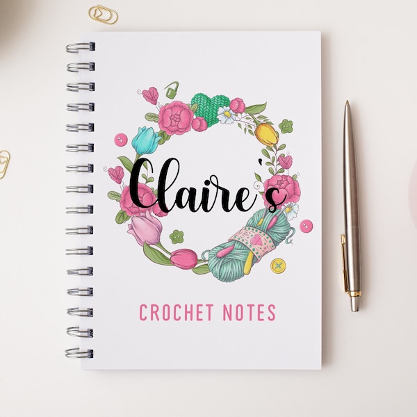 Crochet Notebook, Perfect Crafty Present, Gift for Sister, Mum, Gran, Nanny, Wool Notes Book,, Knitting Journal, Crochet Journal