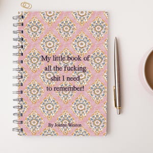 Personalised Funny A5 Notebook, Funny Gift, Gifts For Friends, Gifts For Her, Planner, Swearing Gift, Stocking Filler, Secret Santa Gift