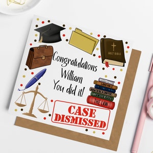 Personalised Congratulations Lawyer Card, Qualified Lawyer, Lawyer Graduate, Graduation Card, Lawyer Gifts, Lawyer Cards