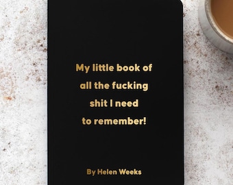 Personalised A5 Foil Swearing Notebook, Funny Notebook, Funny Gift, Gift For Friends,  Gift for Her, Stocking Filler, Secret Santa Gift