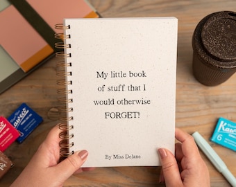 Personalised Funny A5 Notebook, Funny Gift, Gifts For Friends, Gifts For Her, Planner, Swearing Gift, Stocking Filler, Secret Santa Gift