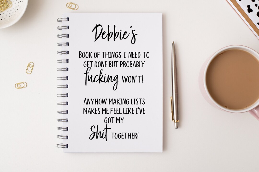 Personalised Funny A5 Notebook, Funny Gift, Gifts for Friends, Gifts ...