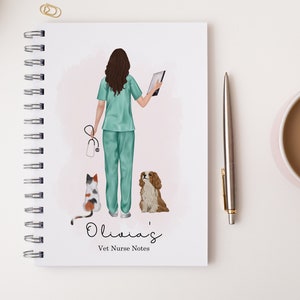 Personalised Vet Nurse Notebook, Vet Nurse Gifts, Student Vet Nurse, Gifts for Graduation, Congratulations Vet Present, Stocking Filler image 2