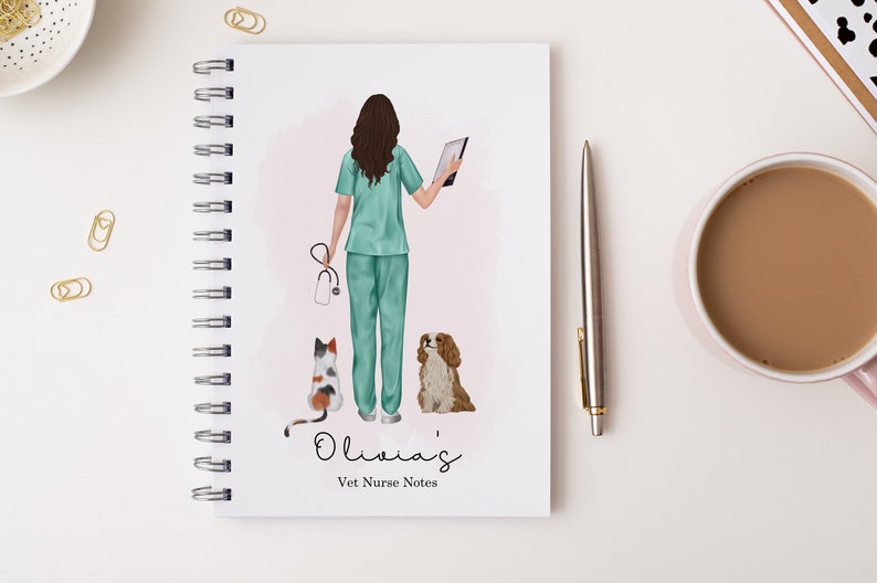 Personalised Vet Nurse Notebook, Vet Nurse Gifts, Student Vet Nurse, Gifts for Graduation, Congratulations Vet Present, Stocking Filler image 2