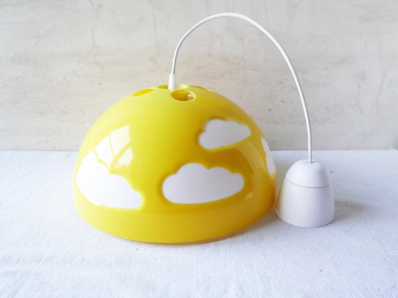 Ikea Skojig Cloud Lamp Blue White Pendant Lamp by Designer Henrik