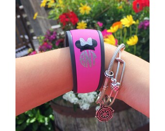 Minnie Mouse Magic Band Monogram Decal | Magic Band Decal | Magic Band Accessories | Disney Decal | Custom Decal | Vinyl Decal