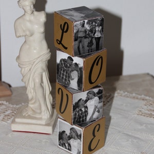 Engagement Wooden Blocks . Wooden Blocks for Anny Occsion .Hostess Gift Idea .
