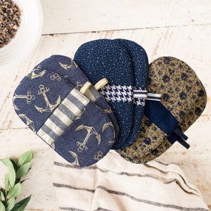 Mini Oven Mitts - Mini Pot Holders - Mini Oven Mittens - Kitchen Oven Mitts - Fingertip Oven Mitts - Fingertip Pot Holders - Oven Mitts