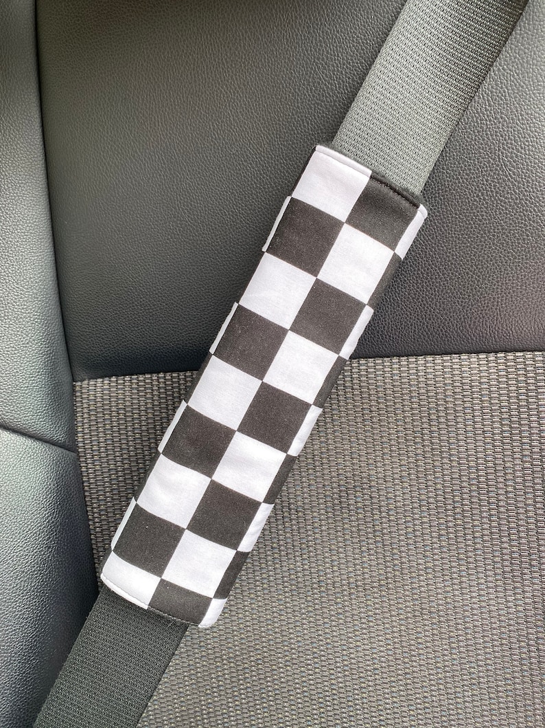 Racing Checkers Steering Wheel Cover /black and White Plaid Etsy