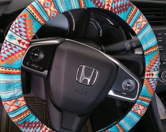 KEIAHUAN Universal Steering Wheel Covers Aztec Horse Car Steering Wheel Cover for Women Men Fashion Car Accessories