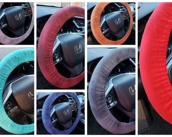 Solid Colors with Fading Pattern Steering Wheel Cover - Car Accessories - Car Warming Gift - Holiday Gift - Unisex - Gift Under 20