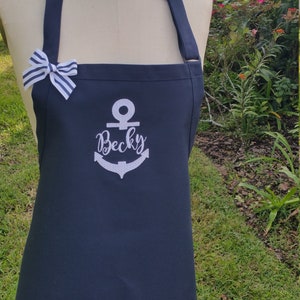 Between the Mountains Navy Yellow Apron main image 1