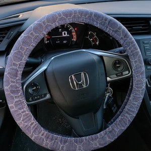 Blue Jean Color with Rope Weaving Pattern Steering Wheel Cover - Car Accessories - Holiday Gift - Car Warming Gift