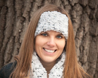 Soft Swirl Adjustable Headband, polar mitts