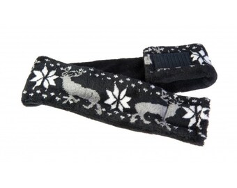 Moose Snowflake Adjustable Headband, polar mitts