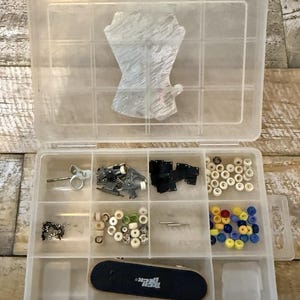 Lot d'accessoires de touche Tech Deck, lot de roulettes, 1 planche vintage