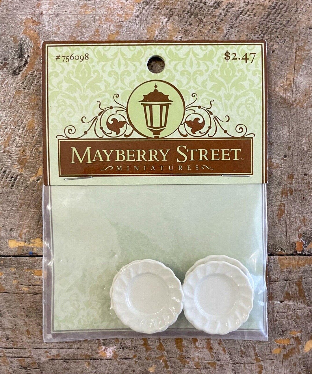 Mayberry Street Miniatures White Plates Hobby Lobby Dollhouse Pack of 4