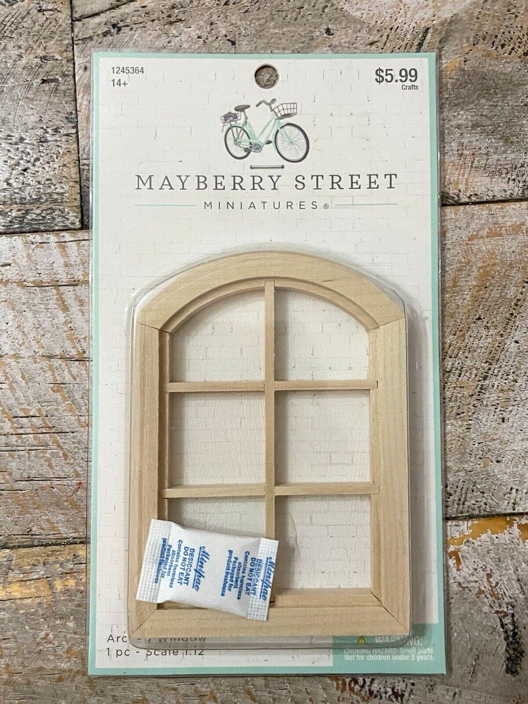 Mayberry Street Miniatures Arched Window Dollhouse 1245364, 2.87 X 0.33