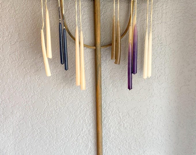 Vintage Candle Drying Rack Decoration Primitive Remake Wall Mounted ...