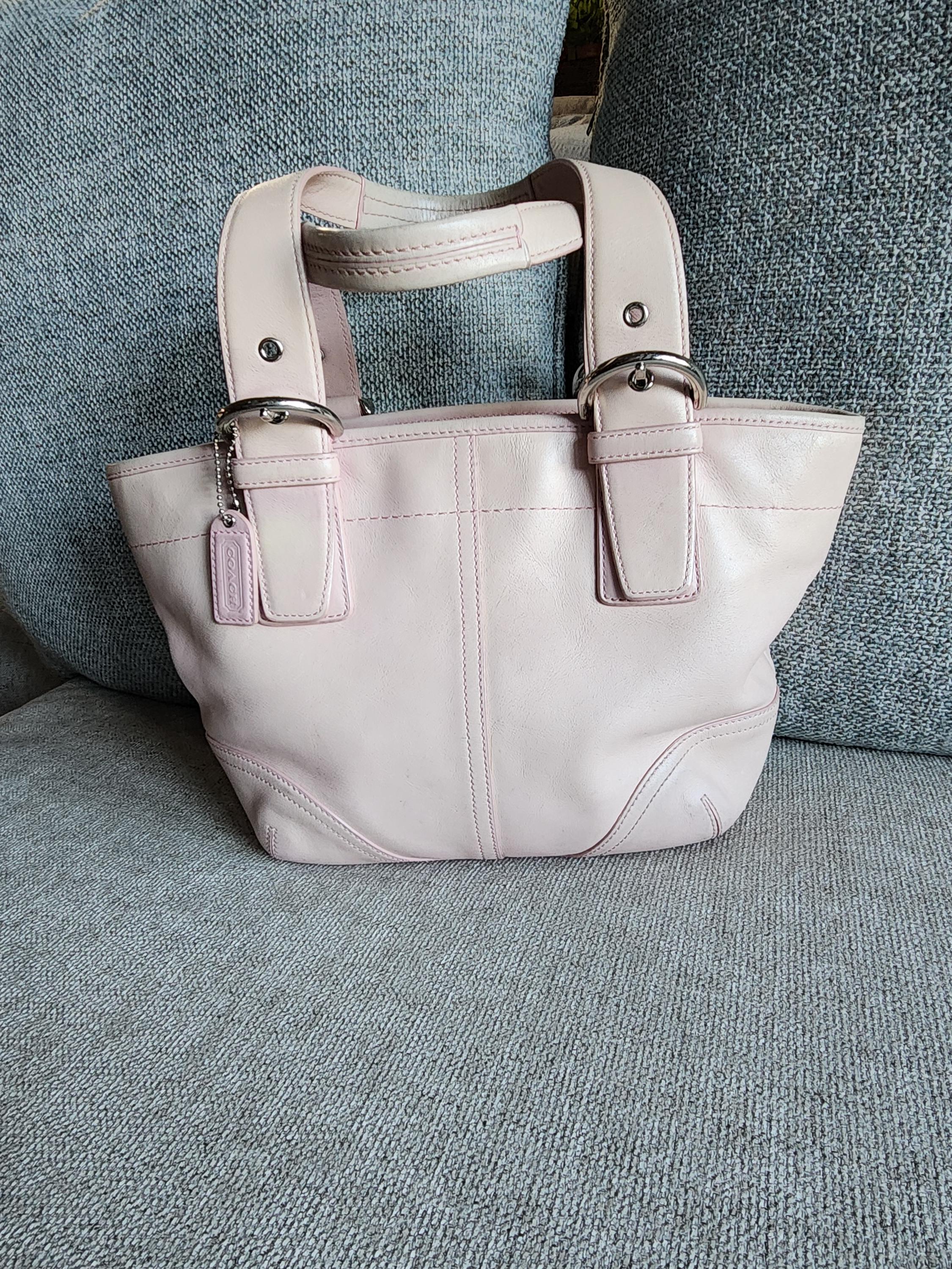 レディース Authentic Coach Leather ToteBag 9544 y2k