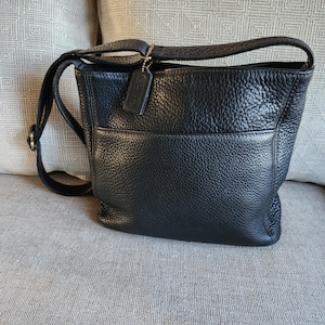 OLD COACH Sonoma USA Pebbled Leather 黒 Coach vintage sonoma black