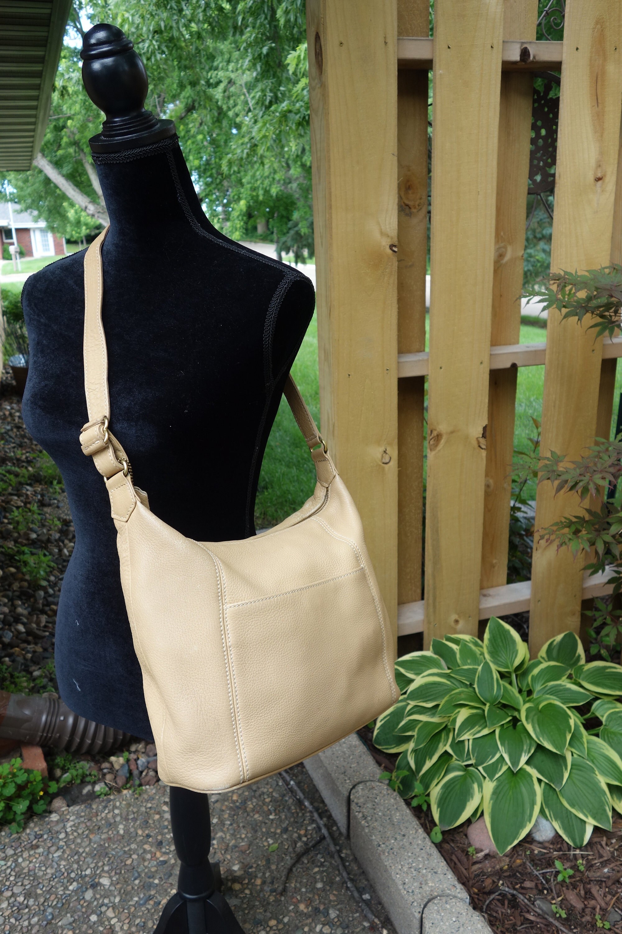 Vintage COACH Natural Grain Sonoma Hobo Shoulder Large Tote